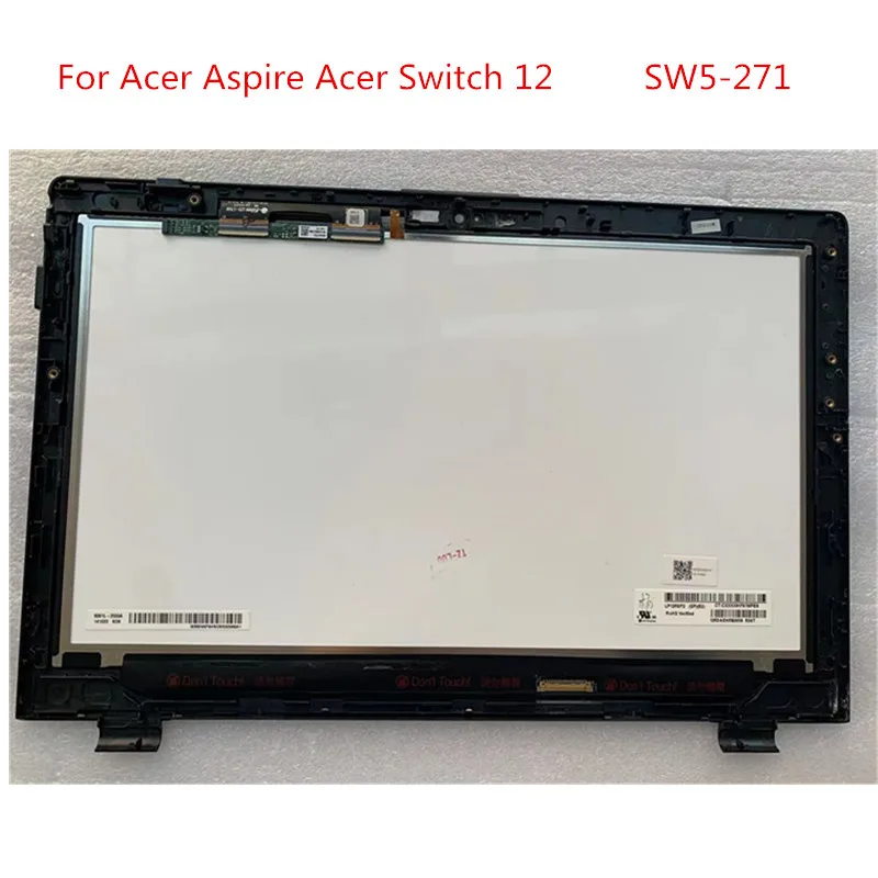 Genuine New 12.5" LCD Display For Acer Switch 12 SW5 271 Touch Screen ...