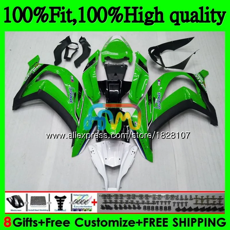 Инъекции для KAWASAKI ZX1000 ZX 10R 1000CC 18BS. 18 ZX-10R ZX10R, возрастом 11, 12, 13, 14, 15, 2011 цвета: зеленый, черный 2012 2013 обтекатели - Цвет: No. 1