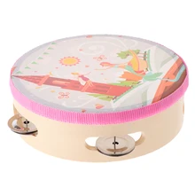 Игрушечный бубен маленький Тамбурин барабан для детей образовательный музыкальный инструмент для детей