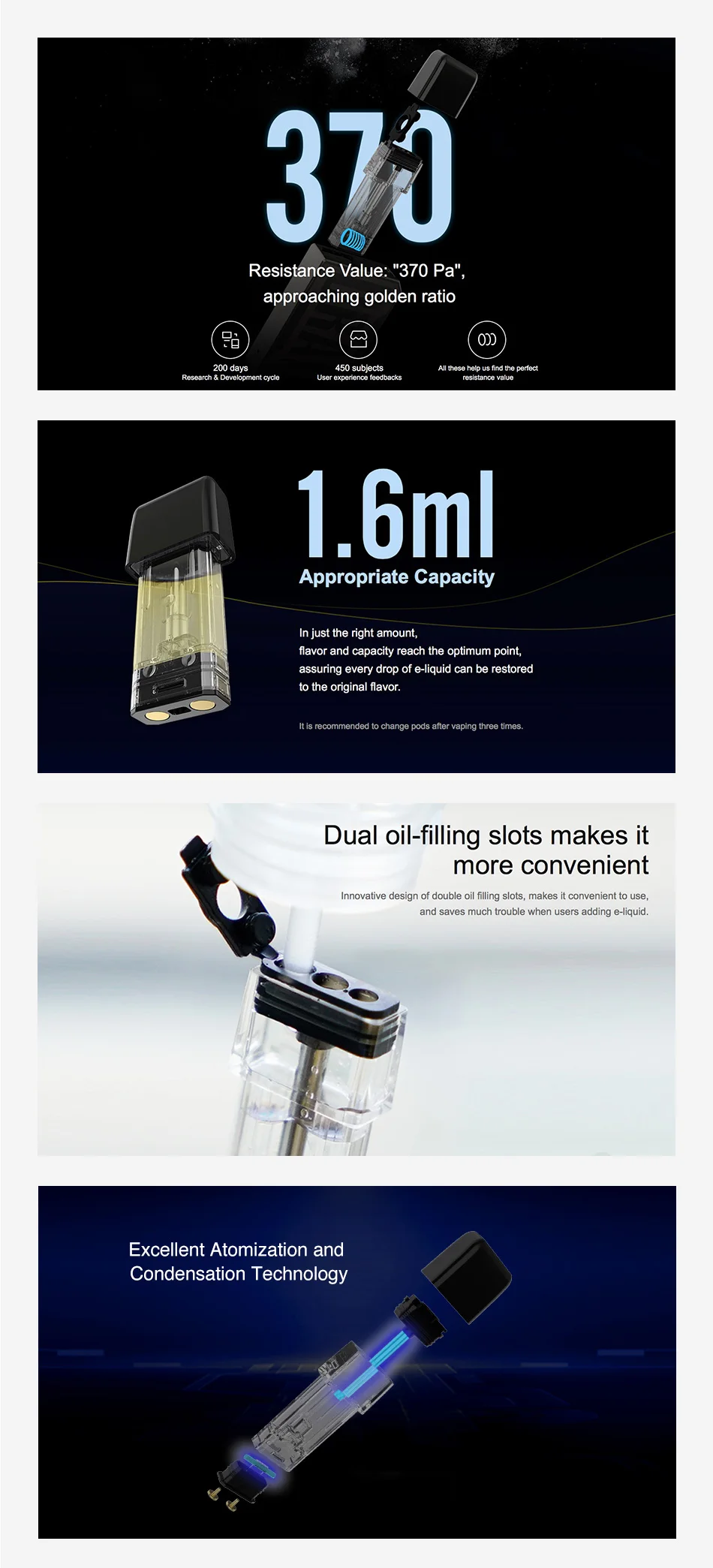 VOOPOO DRAG Nano S1/P1 Pod Cartridge 4pcs/2pcs