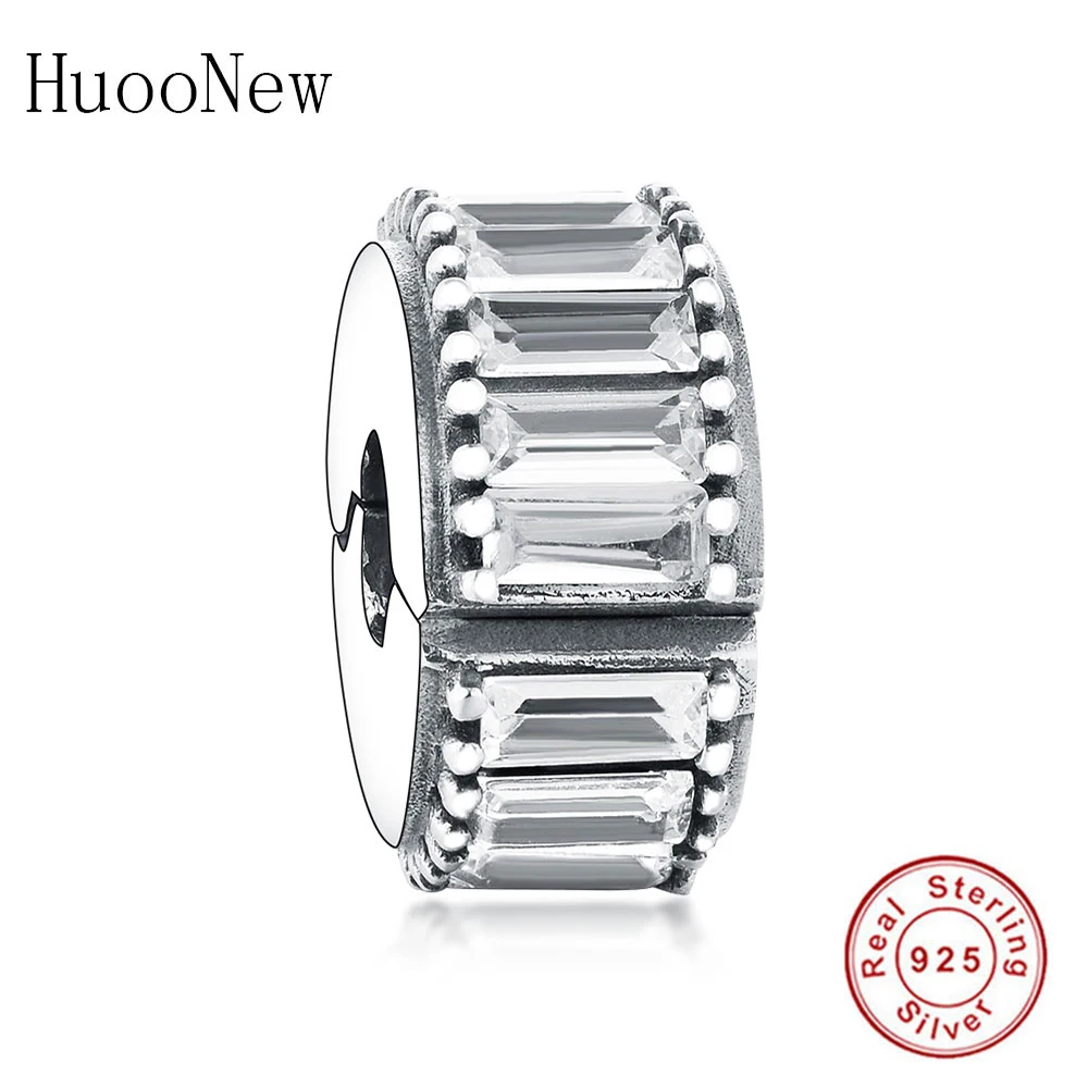 Круглые бусины-зажимы из серебра 2019 пробы с фианитами | Украшения и аксессуары