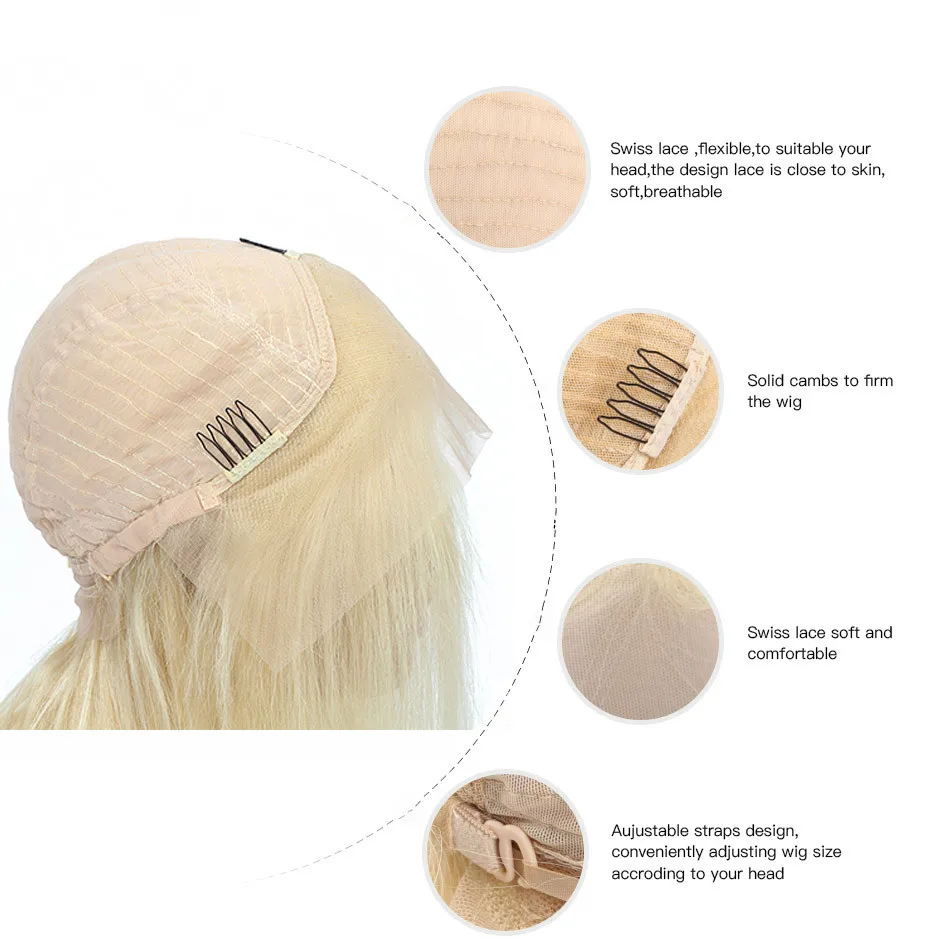 Малазийские 613 кружевные передние прямые парики для черных женщин 13*4 кружевные передние человеческие волосы парики прямые 613 светлые кружевные передние волосы парики