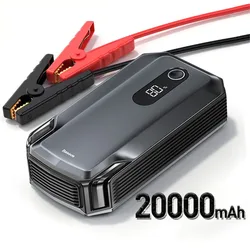 Cargador de batería portátil 2021 2000A 12V, dispositivo de arranque de emergencia automático, arrancador de batería de coche, Banco de energía de 20000mAh