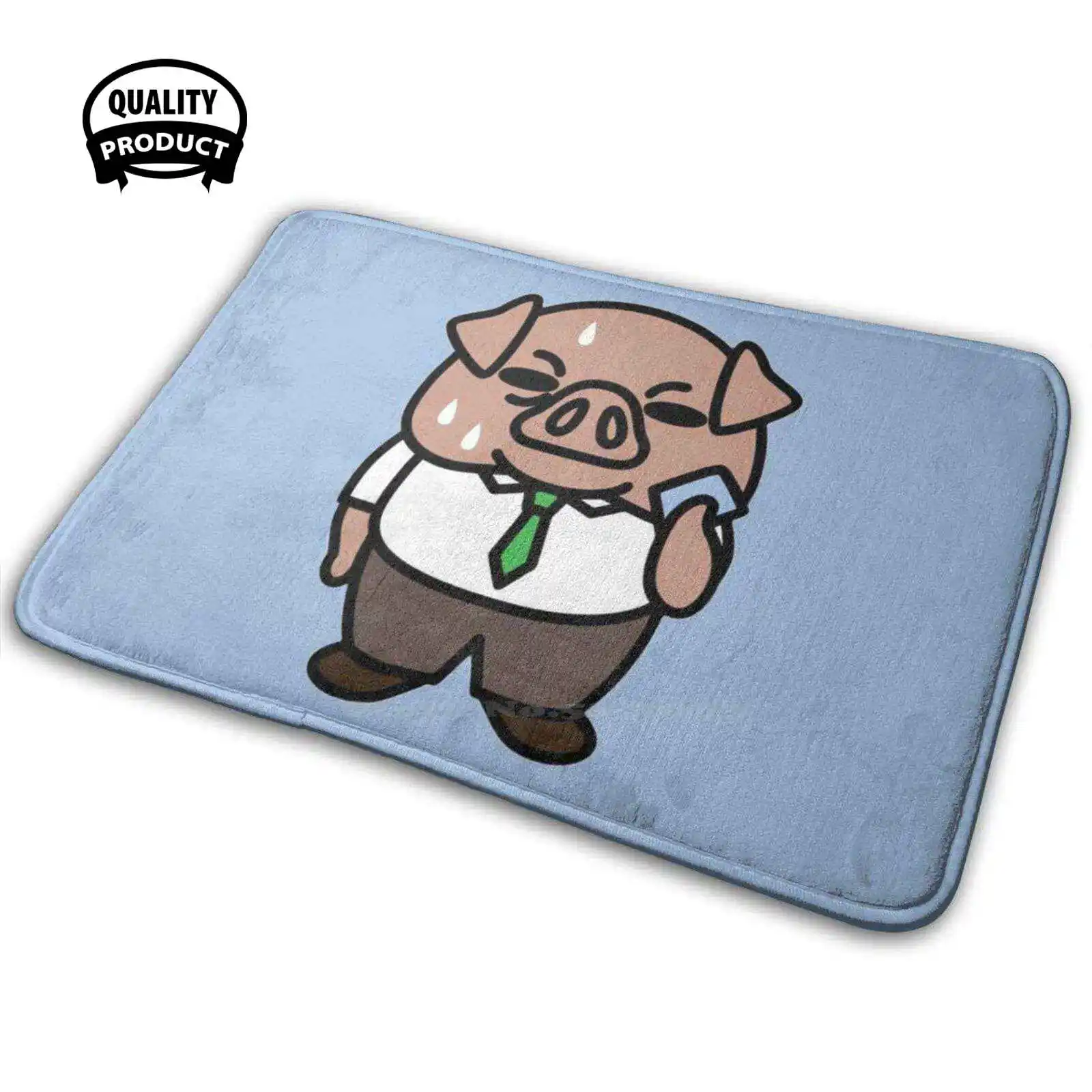 Aggrentsuko-Ton The Pig Soft House Family Tappetino Antiscivolo Tappeto Tappeto Aggregsuko Retsuko Anime Haida Rage Japan Agretsuko Metal