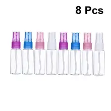 8 шт дорожные бутылки Прозрачный флакон с пульверизатором косметический духи спрей шампунь диспенсер бутылка для Дорожный шампунь(случайный цвет