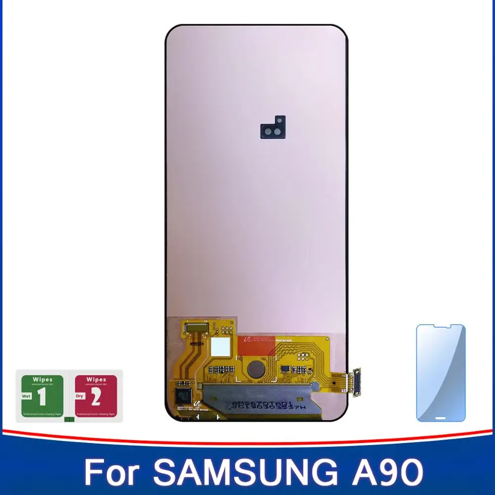 Регулировка яркости ЖК дисплей для Samsung Galaxy A90 A905 A905F SM сенсорный экран Сенсорная