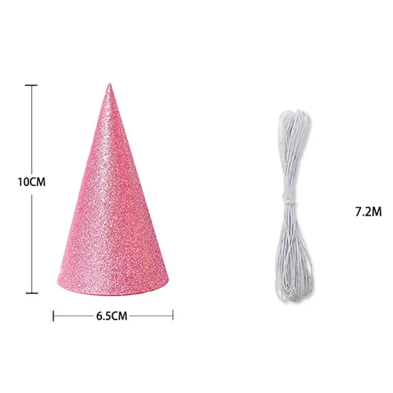 12 шт блестящие конусные вечерние шляпы треугольные шляпы на день рождения короны вечерние украшения