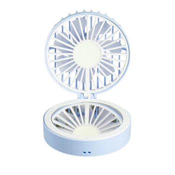

Folding Handheld USB Portable Mini Charging Fan with Makeup Mirror