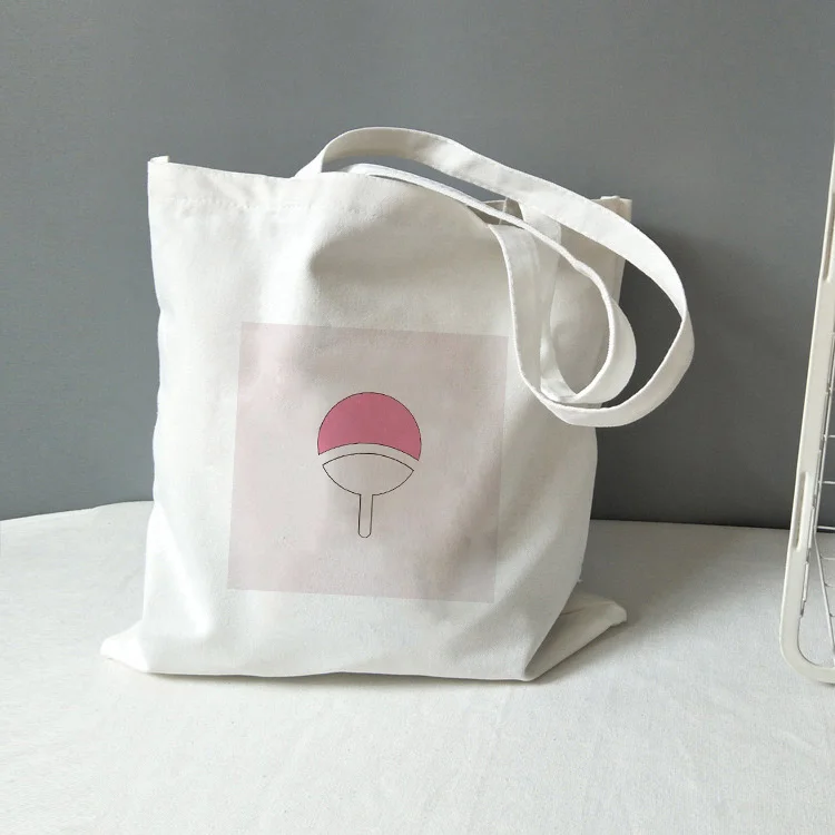 

Naruto Shopping Bag Tote Bag Daily Use Canvas Handbag Text DIY Custom Print Logo Eco Reusable Recycle