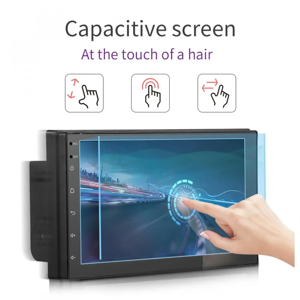 7 Inch 2Din Bluetooth QUAD Core Android Car Radio Stereo MP5 Multimedia Player 1024x600 Digital Touch Screen GPS Mirror Link