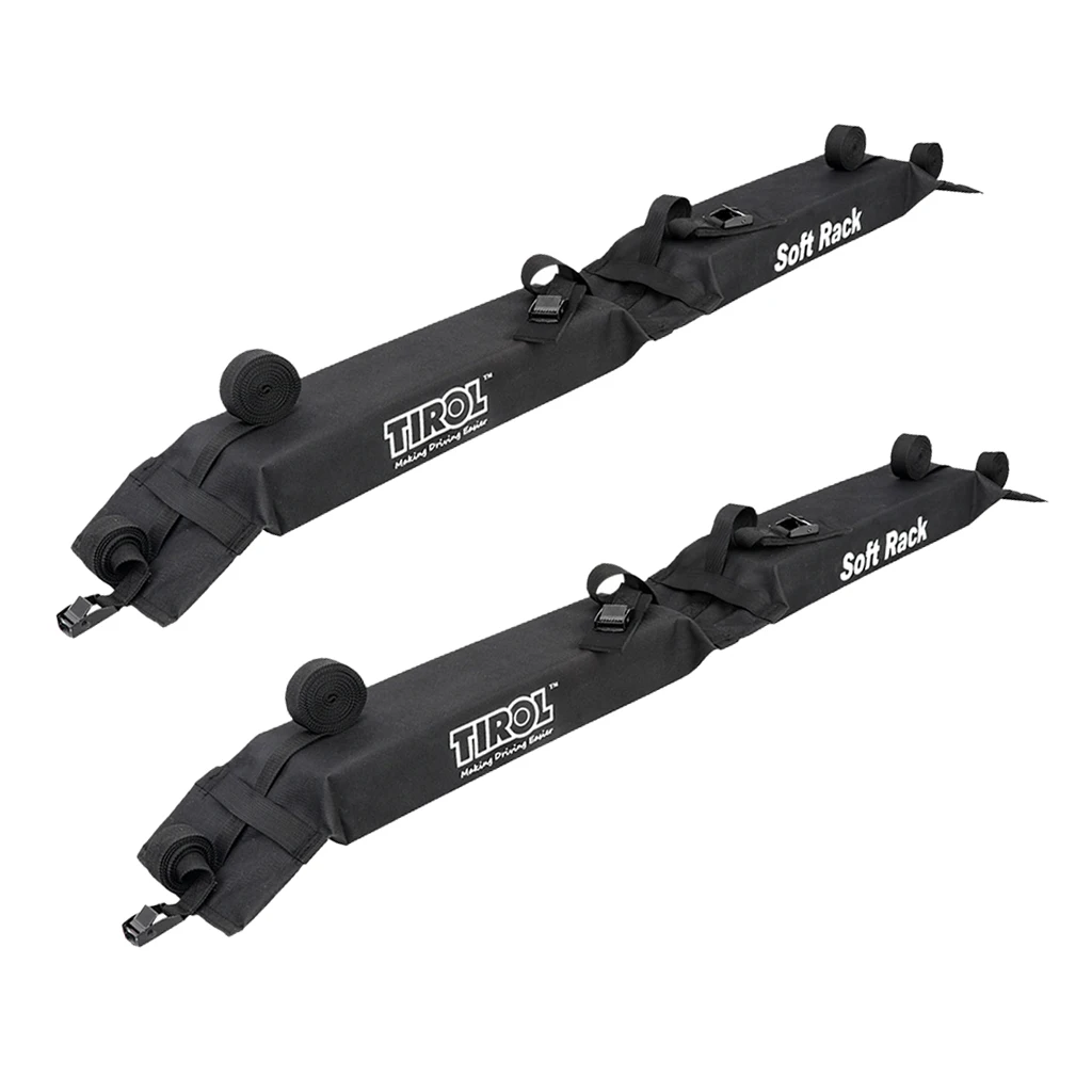 Car Roof Rack Pads for Surfboard Kayak Snowboard Racks 49inch Long Large Bars [Pair]