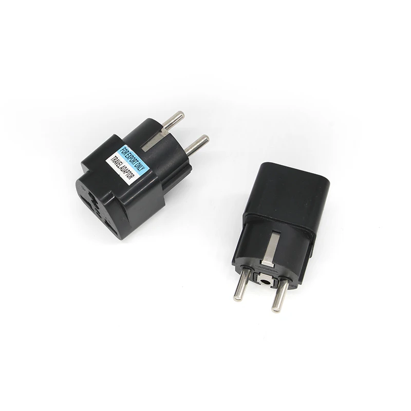 UK US AU to EU Adaptor German Standard Conversion Plug Travel European Adapter Multifunctional Socket France Russia plug Black plug adapter,eu plug adapter,plug converter,eu socket converter