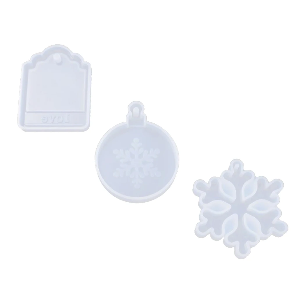 Силиконовые Рождественские Подвески из смолы набор формы для литья уникальный