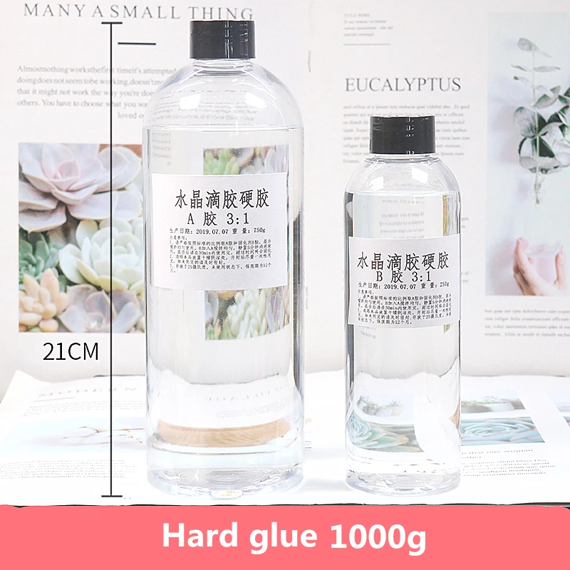 

Crystal Epoxy AB glue 3:1 manual diy material jewelry mold high transparent large capacity epoxy resin hard rubber / soft rubber