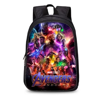 

New Avengers Iron Man Backpacks Captain America Hulk Thor War School Bags Daily Travel Bag Boys Girls Double Shoulder Bags