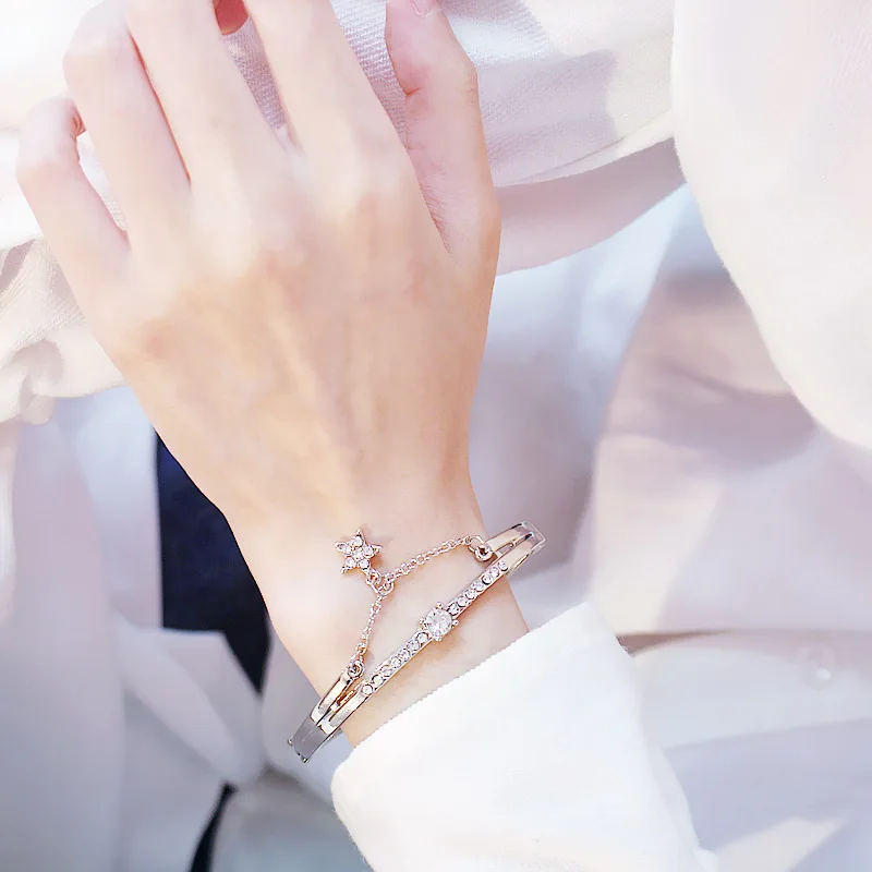 Корейский версия студенческого браслета Девушки Простой Baijie звезды свежие девушки любят подругу подарочные браслеты и ювелирные изделия для дам