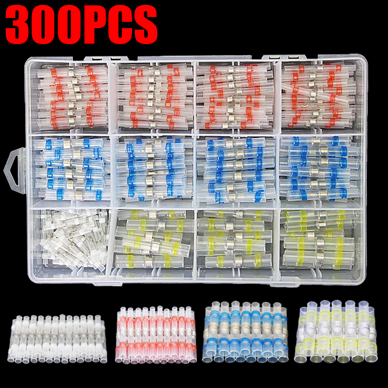 Box-Packed Thermal Shrinkage Electrical Car Wire Connector Solder Extrusion Terminals Block Cable Termination Wireway Clamping