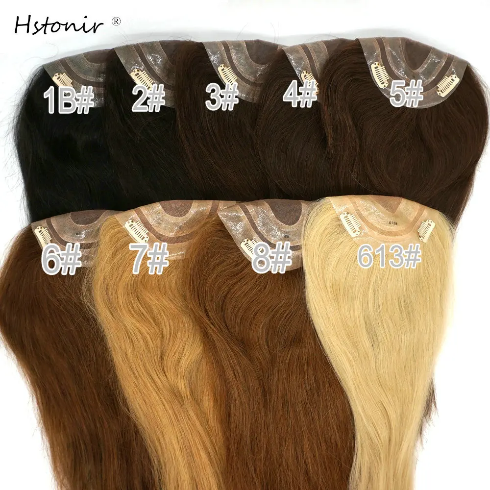 Hstonir парик Топпер парик волос для женщин моно кружева touper волос Toupet chevex Humain Pour Femmes европейские волосы remy TP14