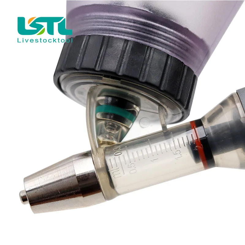 2ml /5ml Automatic Veterinary Continuous Syringe Animal Injection Adjustable Vaccine Injection for livestock Pig Cattle Sheep reusable syringe disposable syringe