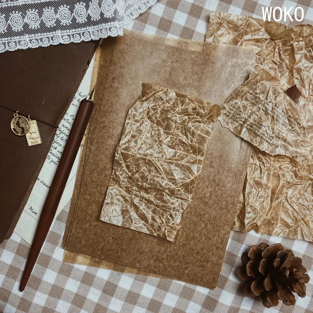 WOKO 60 шт. высокое качество восковой бумаги Ретро практическая ...
