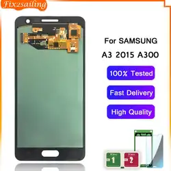 FIX2SAILING 100% тестирование работы Super AMOLED сборный сенсорный ЖК монитор для Samsung Galaxy A3 2015 A300 A3000