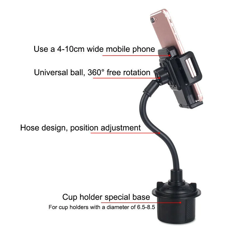 Stand Phone Holder Rotatable 360-degree Adjustable Universal Accessories Car Stand Phone Holder Rotatable 360-degree Adjustable Universal Accessories Car
