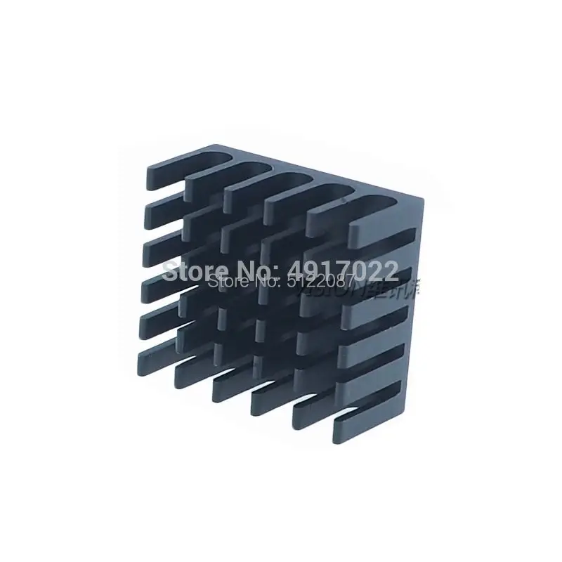 

10pcs Heatsink Cooling Fin Aluminum Radiator Cooler Heat Sink for IC Chip LED 22*22*10mm Black 22X22X10mm LED Radiator 22*22*10