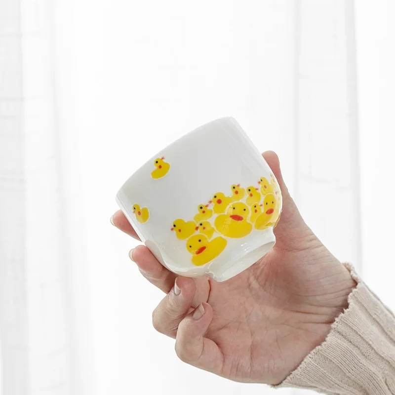 

High Quality Milkcup Breakfast Cup Creative Ceramic Personality Ceramic Dessert Cup Hand-painted Match Mug Cute