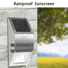 Новейший 2 светодиодный садовый светодиодный солнечный светильник панель лампа датчик Водонепроницаемый установленный открытый забор настенный светильник для тропа двора