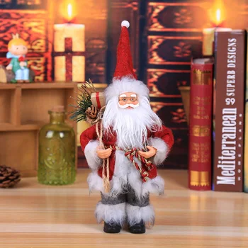 

Decoration Santa Claus Rustic Father Christmas Sitting Ornament Holiday