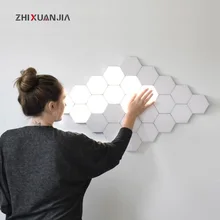 110 В 220 В ЕС США сенсорный выключатель настольные лампы светодиодный шестиугольный настольная лампа Квантовая лампа Настольные лампы модульный Творческий Декор прикроватные лампы