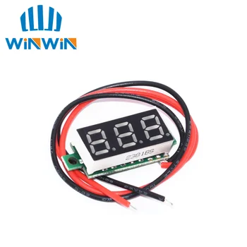 

C51 10pcs 0.28 Inch 2.5V-40V Mini Digital Voltmeter Voltage Tester Meter Red/Blue/yellow/green LED Screen Electronic Parts