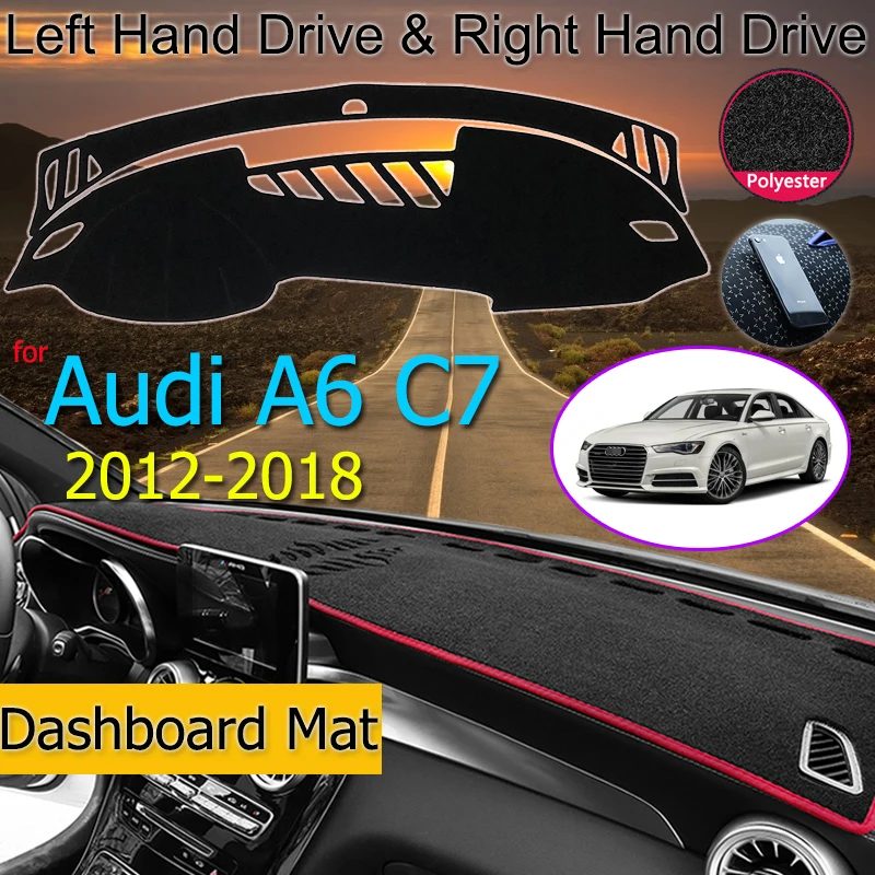 Нескользящий коврик для Audi A6 C7 2012 ~ 2018 4G накладка на приборную панель Солнцезащитный ковер автомобильные