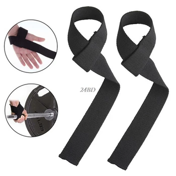 

Men Nylon Weight Lifting Gym Straps Hand Bar Bodybuilding Strength Training Wrist Support Wraps S09