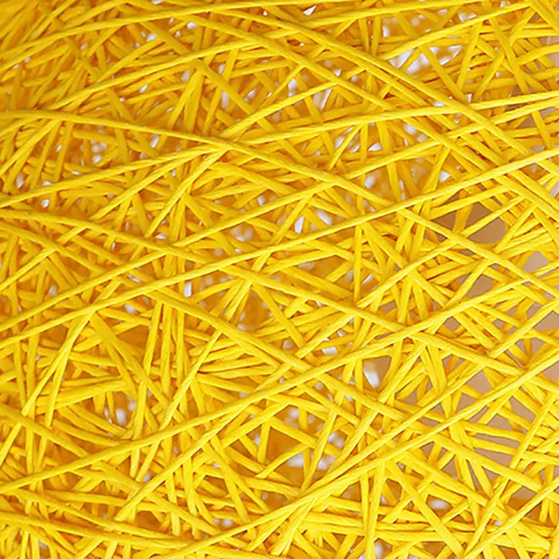 Bamboo, Rattan And Hemp Ball Chandelier Individual Creativity Spherical Rattan Nest Lampshade