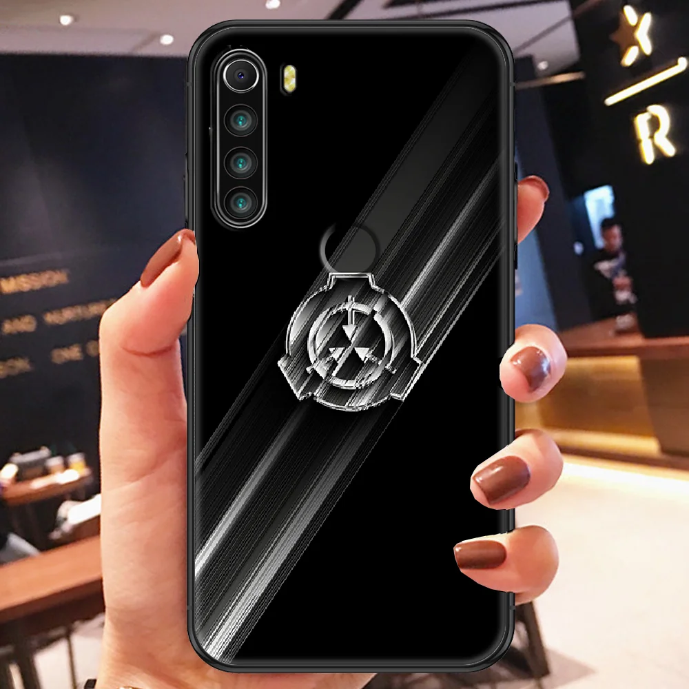 xiaomi leather case chain Scp Special Containment Phone case For Xiaomi Redmi Note 7 7A 8 8T 9 9A 9S K30 Pro Ultra black trend waterproof 3D Etui pretty xiaomi leather case hard Cases For Xiaomi