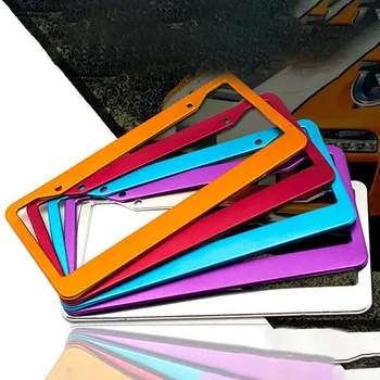 

Hot Sale Universal US Car Aluminum License Plate Frame Cover Auto Accessory Waterproof Durable And Practical
