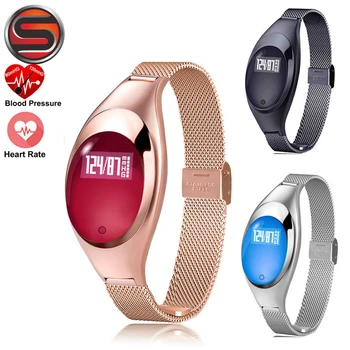 

Woman Smart Bracelet Blood Oxygen Heart Rate Call reminder Luxury Fashion Z18 Smartband Wristband Wrist Watch for B11
