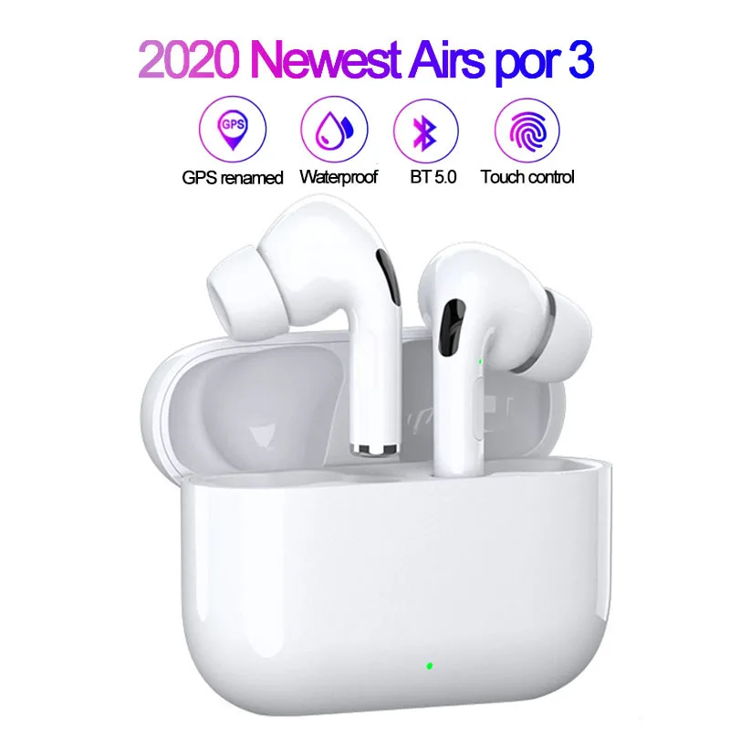 Tws Wireless Bluetooth Earphones 5 0 Earpiece in Ear HIFI Sound Quality Gaming Headset Sports Earpods for All Phone Air pro 3