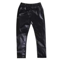 Ma&Baby 1-8Y Toddler Kid Girls Pencil Pants Fashion Faux Leather Skinny Pants Leggings Fashion Trousers DD88 2