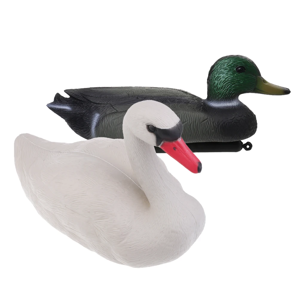 3Pcs SWAN DUCK DECOY Floating Duck Decoy With Weighted Keel For Hunting Fishing