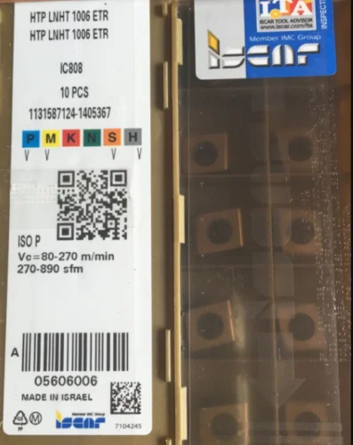 ISCAR 10 шт. твердосплавная вставка HTP LNHT 1006 ETR IC808