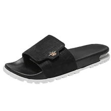 Brand Men Slippers Shoes Leather Summer Soft Footwear Fashion Male Water Shoes Slides Outdoor Rubber Flat Men Sandals Beach Shoe Brand Men Slippers Shoes Leather Summer Soft Footwear Fashion Male Water Shoes Slides Outdoor Rubber Flat Men Sandals Beach Shoe