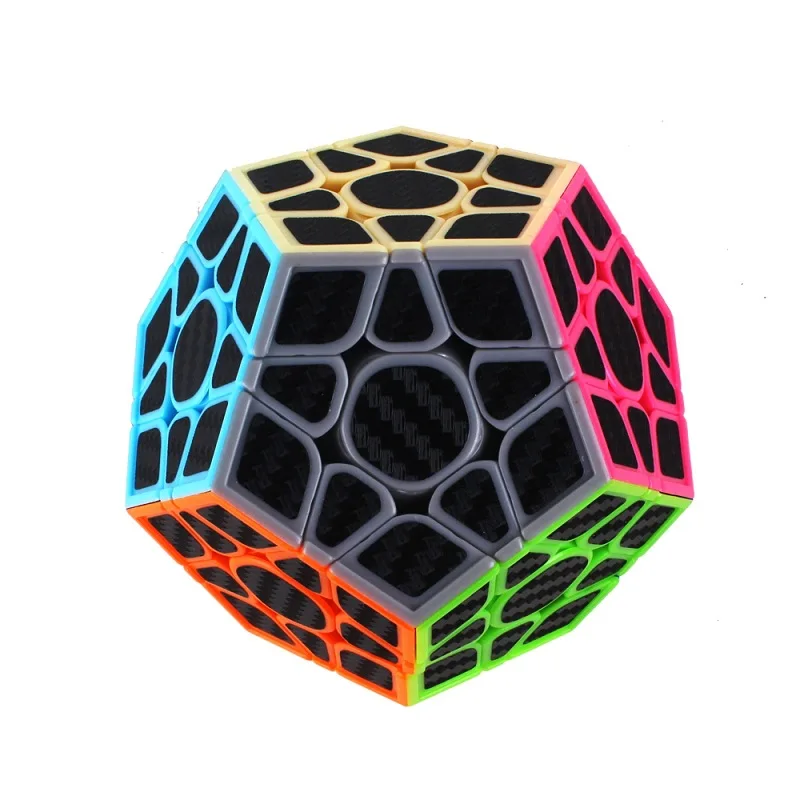 Yuxin Megaminxcube наклейки из углеродного волокна Cubo Magico профессиональные Развивающие игрушки для детей