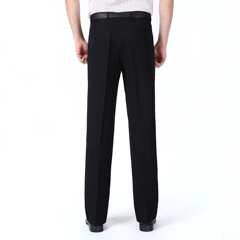 Большие размеры, мужские классические деловые формальные брюки, модные осенние прямые узкие брюки для свадьбы, мужские повседневные офисные брюки 3XMR35