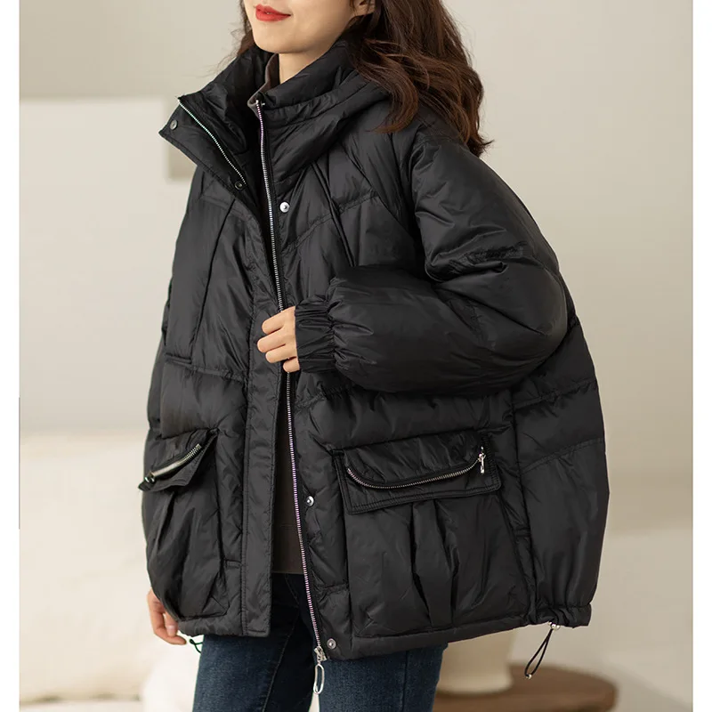 Coat Casual 86-90% Duck Down Hooded Down Jacket Jacket Women 2021 Winter Fashion To Keep Warm