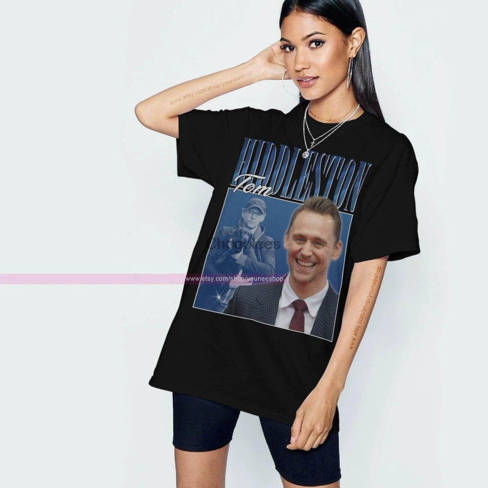 Tom Hiddleston Shirt Homage T-shirt Tee Loki Laufeyson Retro 90&amp#39 s iv | Мужская одежда