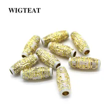 Пластиковая оплетка для волос Dread Dreadlock бусина манжета 6 мм Отверстие клип микро кольца трубка для волос оплетка электрическая расческа для укладки волос