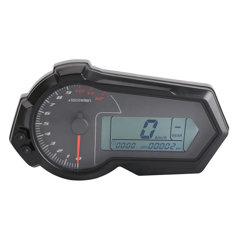 Universal Motorcycle Odometer Tachometer for 2 4 Cylinders ATV LCD Digital Speedometer 12000RPM BMW KAWASAKI KTM | - Цена: 