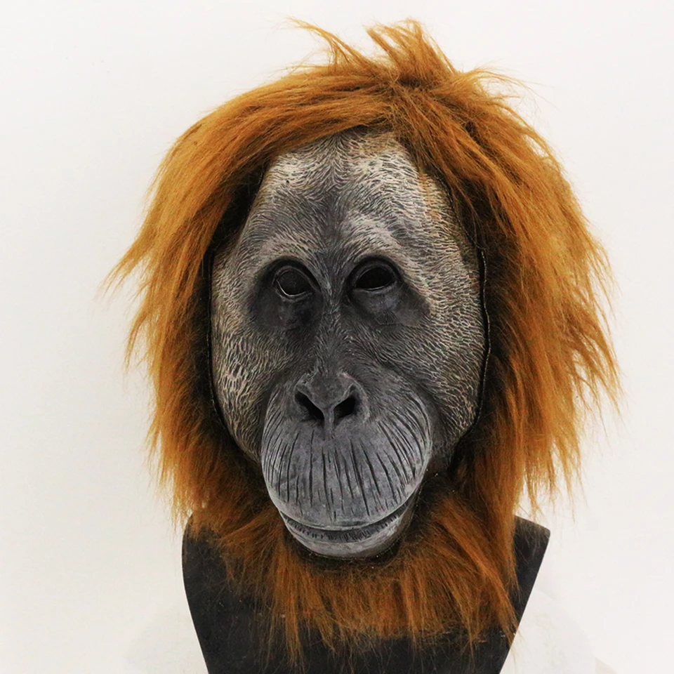 Realistic Gorilla Mask for Halloween Costume